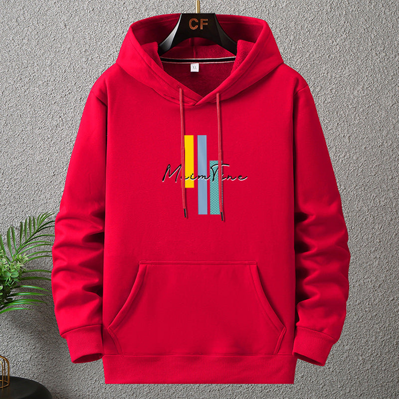 Sudadera Roja con Capucha y Estilo Urbano