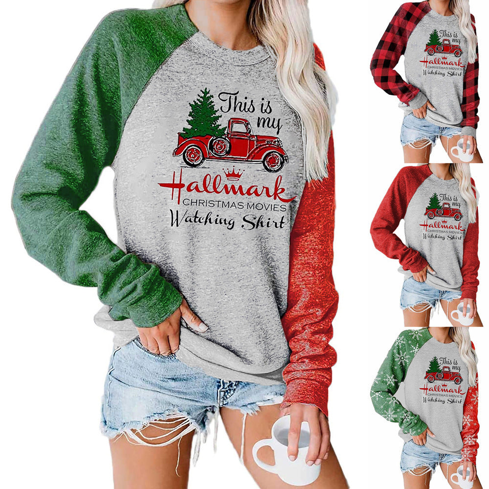 Sudadera de manga larga estampada de películas navideñas de Hallmark. 🎄