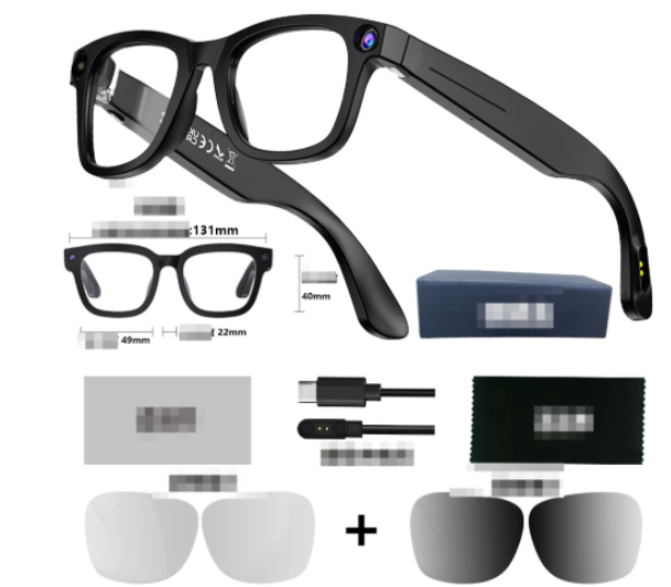 Smart Glasses with AI Camera with sunglass lenses