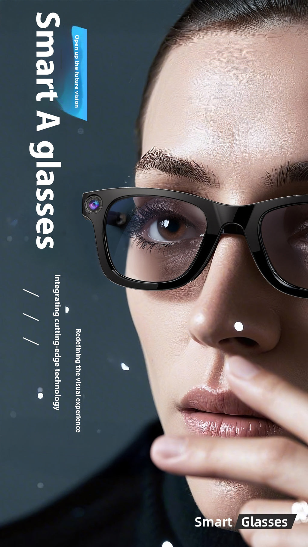 Smart Glasses with AI Camera with sunglass lenses