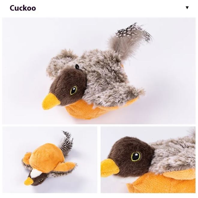 Flapping Bird Cat Toy with lifelike flapping wings