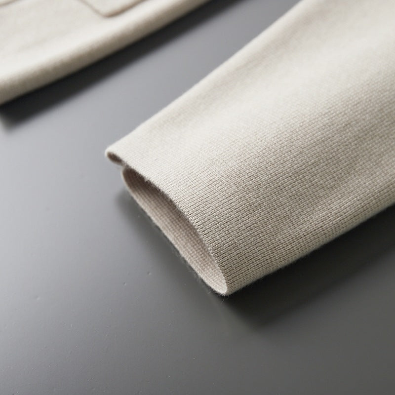 Cárdigan de punto de lana para hombre - Chaqueta de negocios informal