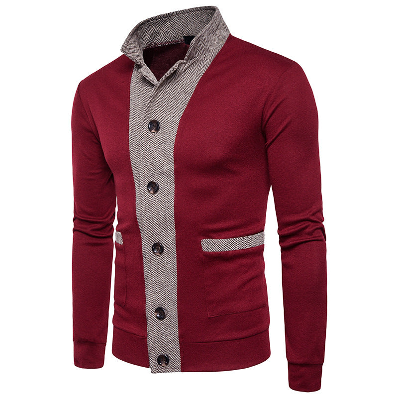 Casual Color-Block Knit Sweater