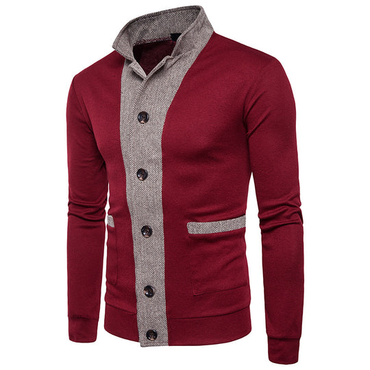 Casual Color-Block Knit Sweater