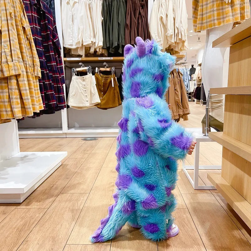Mono de bebé con estampado de animales y capucha