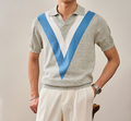 Modern Striped Casual Polo