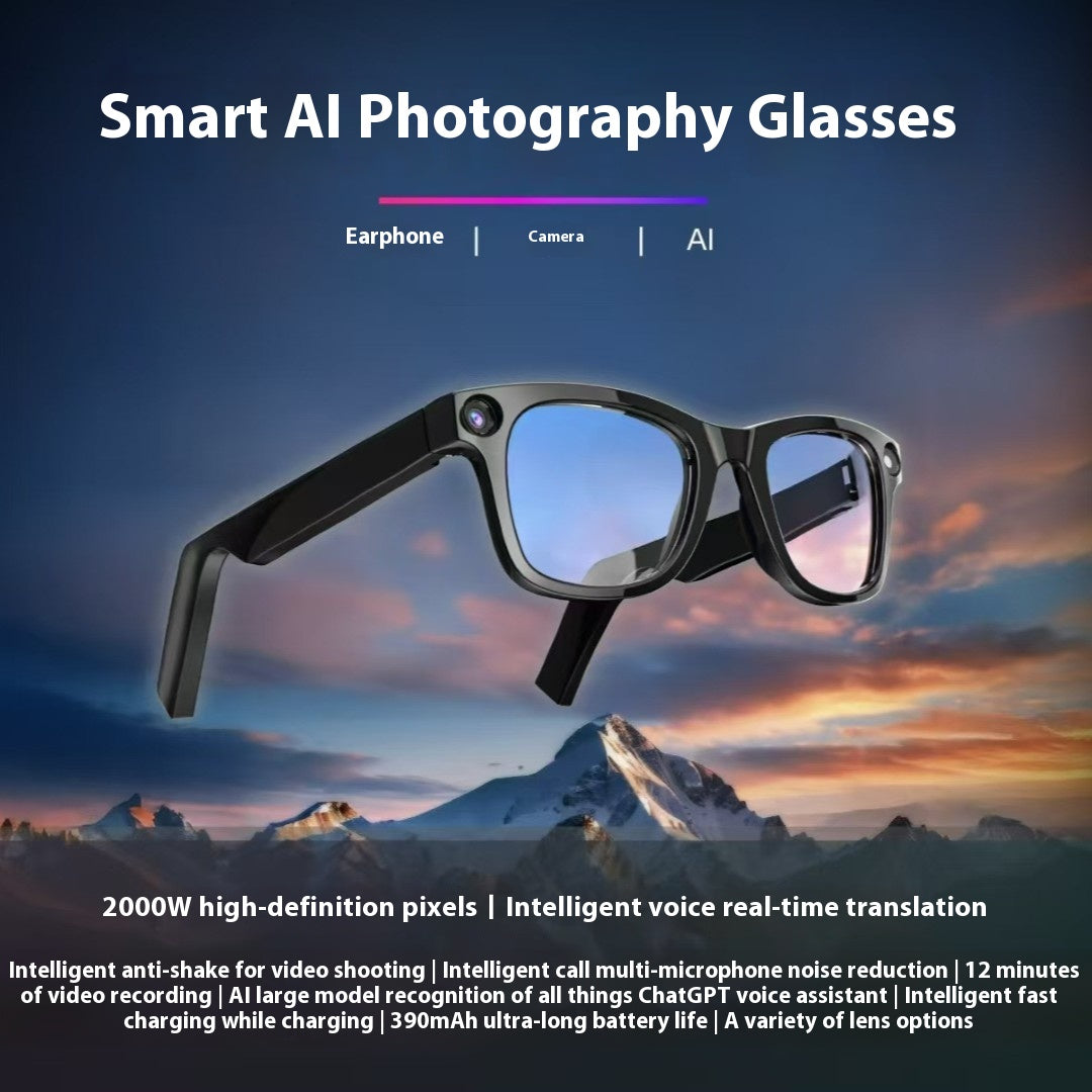 Smart Glasses with AI Camera with sunglass lenses