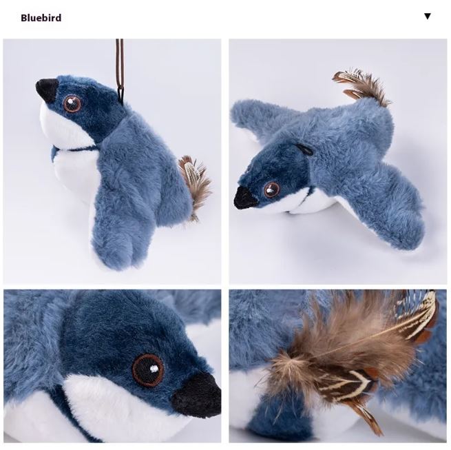 Flapping Bird Cat Toy with lifelike flapping wings