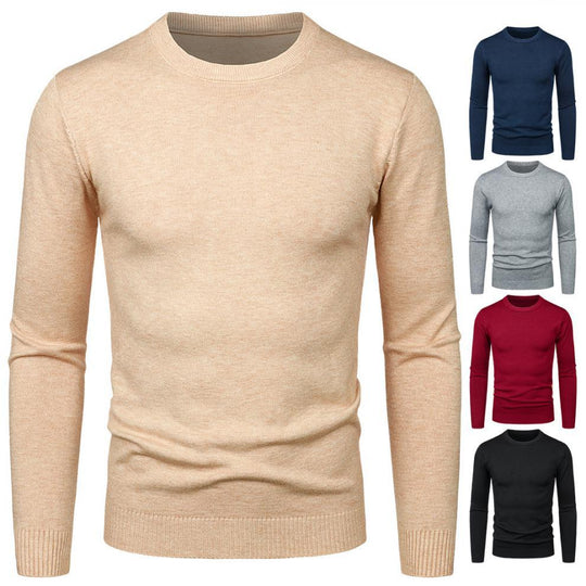 Casual Color-Block Knit Sweater